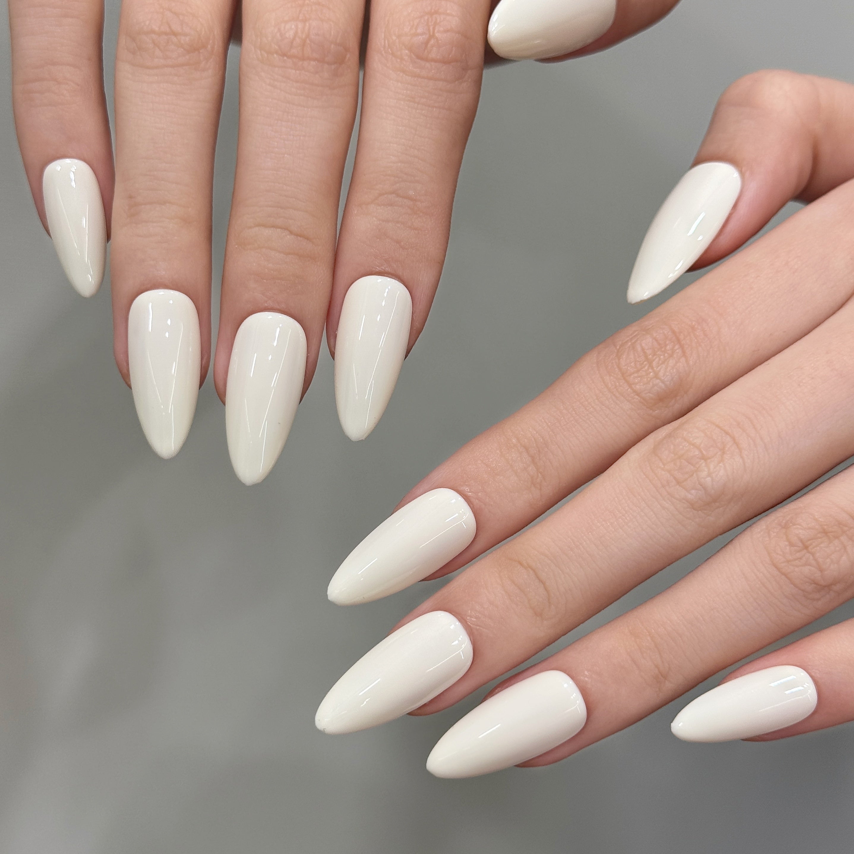 The most popular white nail art style of this season