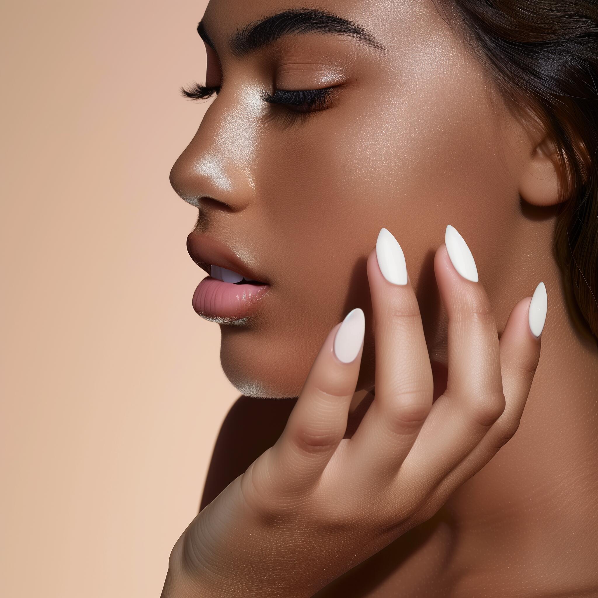 How to stick false nails on without glue