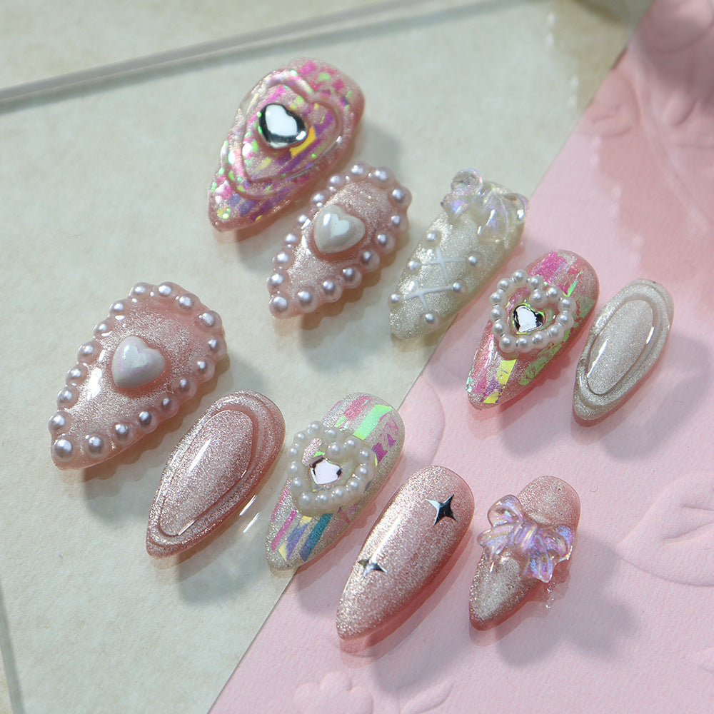 Pastel - colored Kawaii - style Party - ready Decorative Press - on Nails