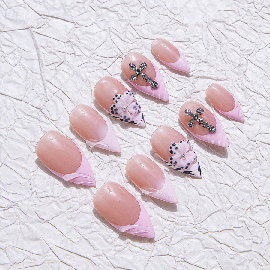 Pink Sweet Style Party Wearable Nail Art