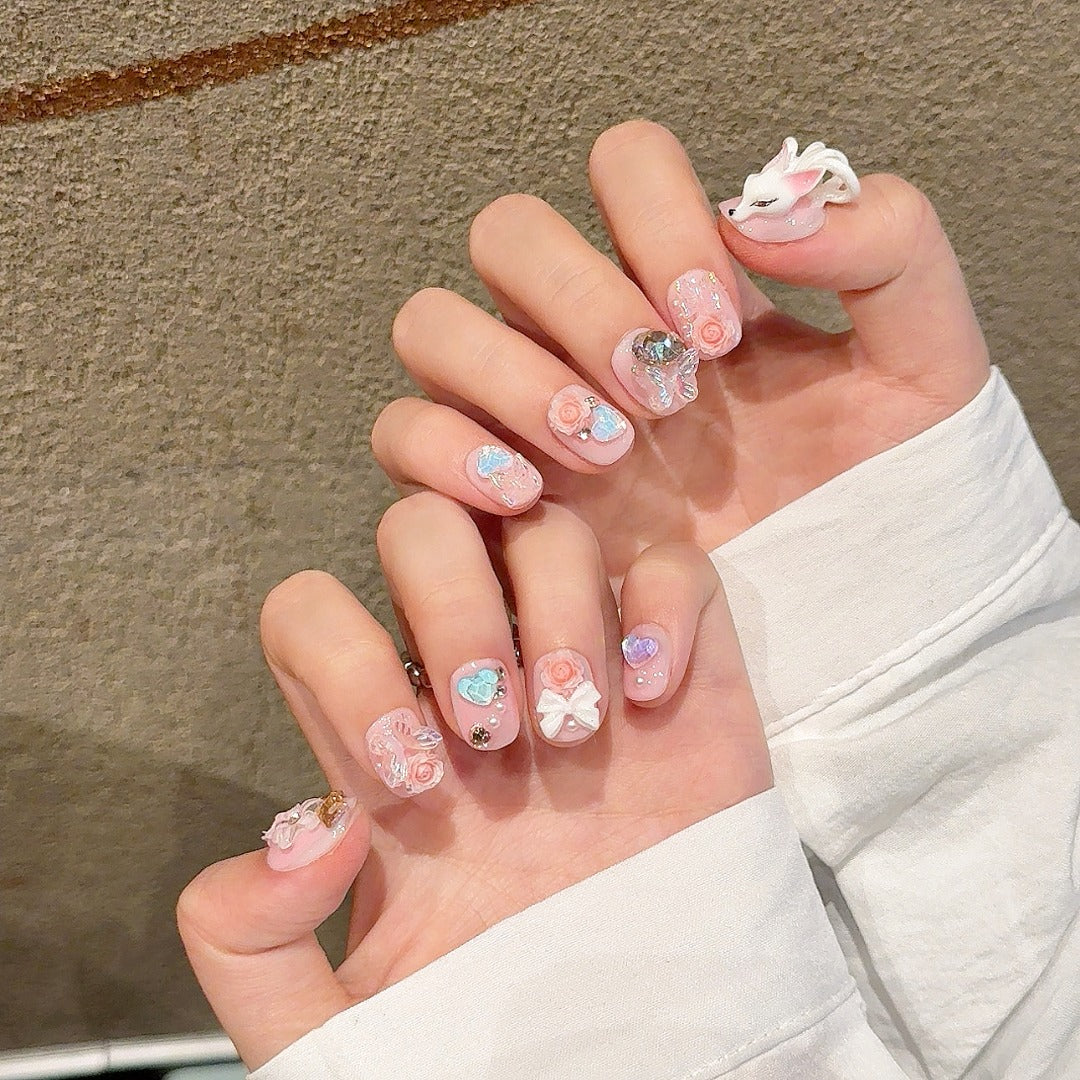Pink Sweet Party Wearable Nail Art