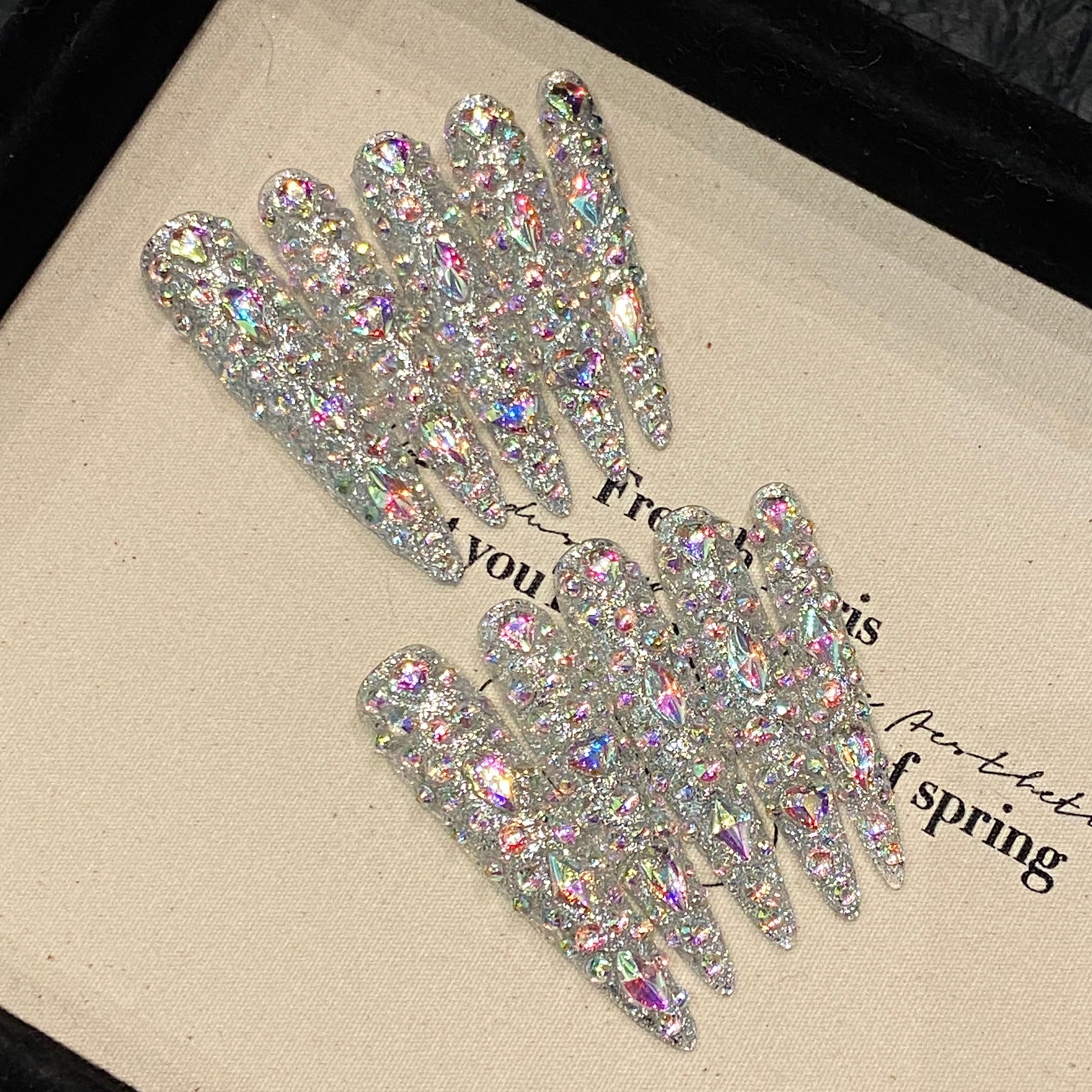 Silver Glamorous Party Wearable Nail Art