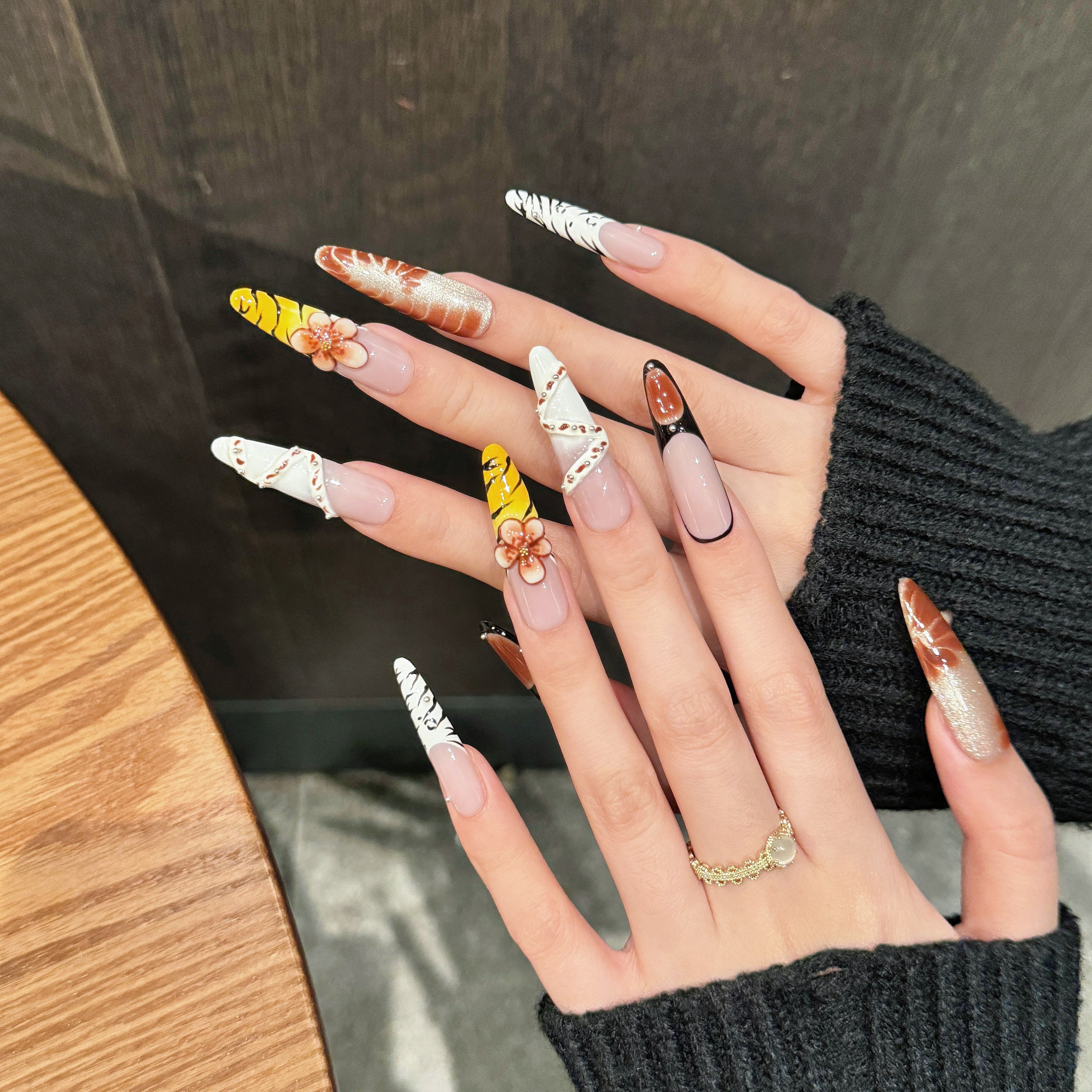 Neutral Sweet Style Daily Wearable Nails