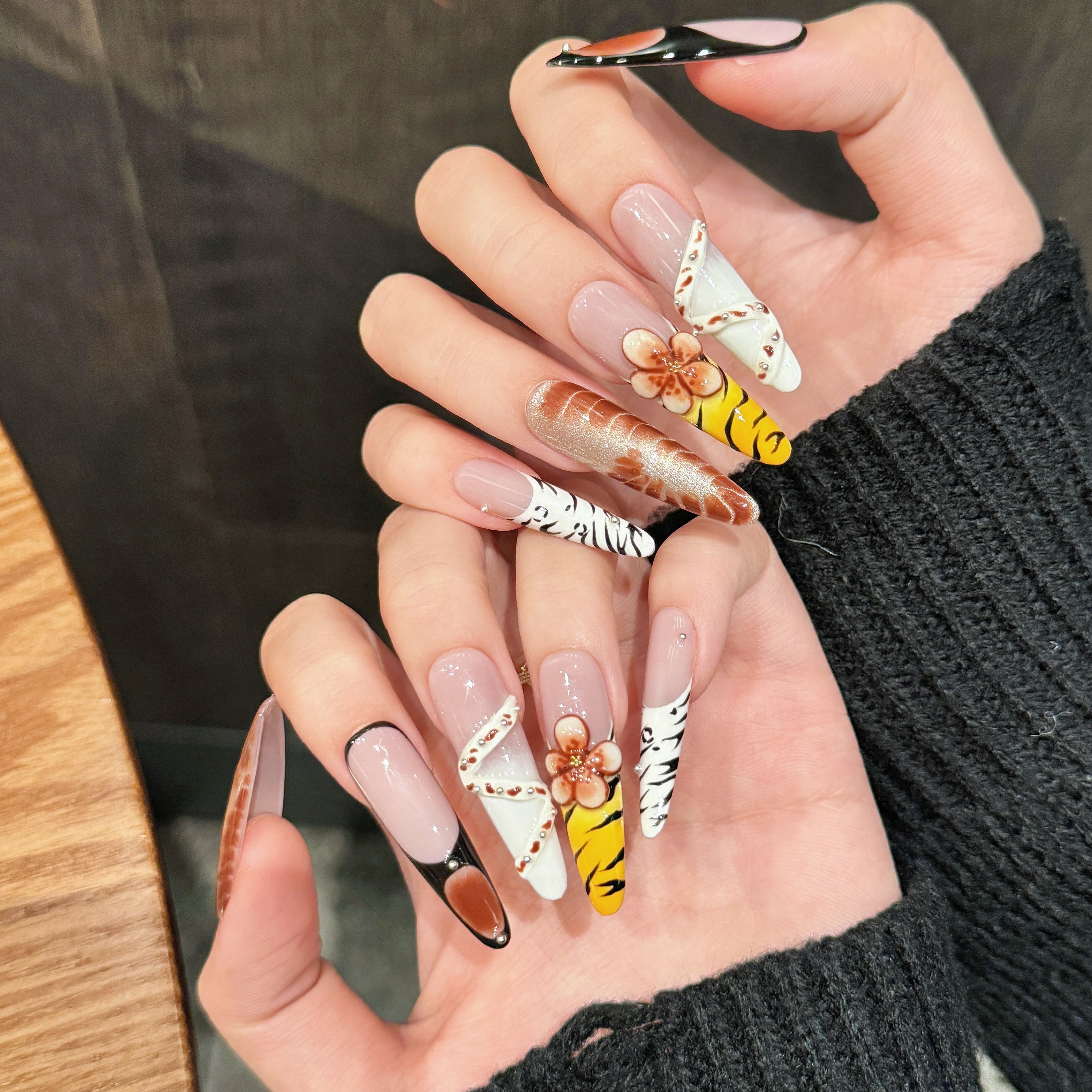 Neutral Sweet Style Daily Wearable Nails