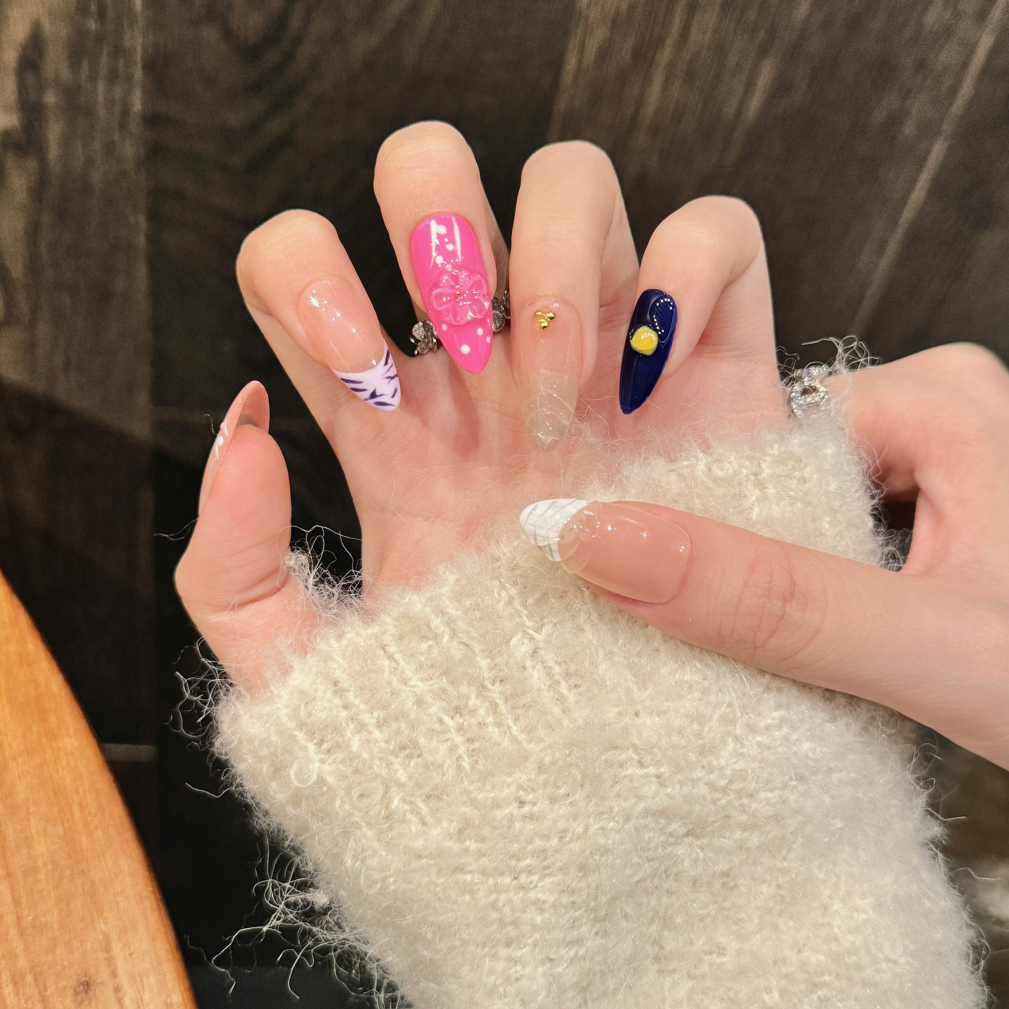 Pastel Color Sweet Style Daily Wear Nail Art