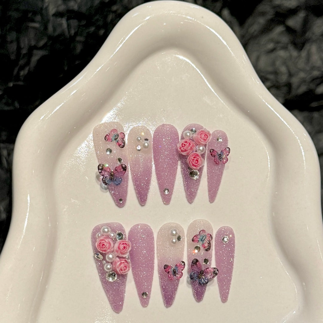 Light Purple Fairy - Style Party Wearable Nail Art