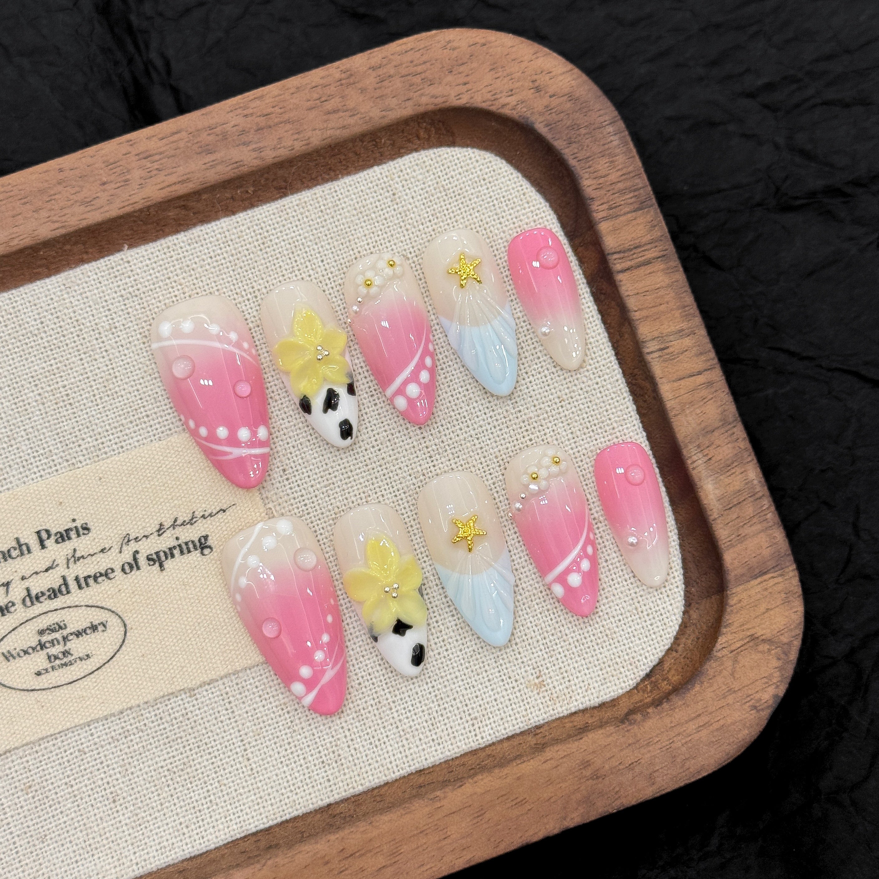 Pastel Color Kawaii Style Party Wearable Nail Art