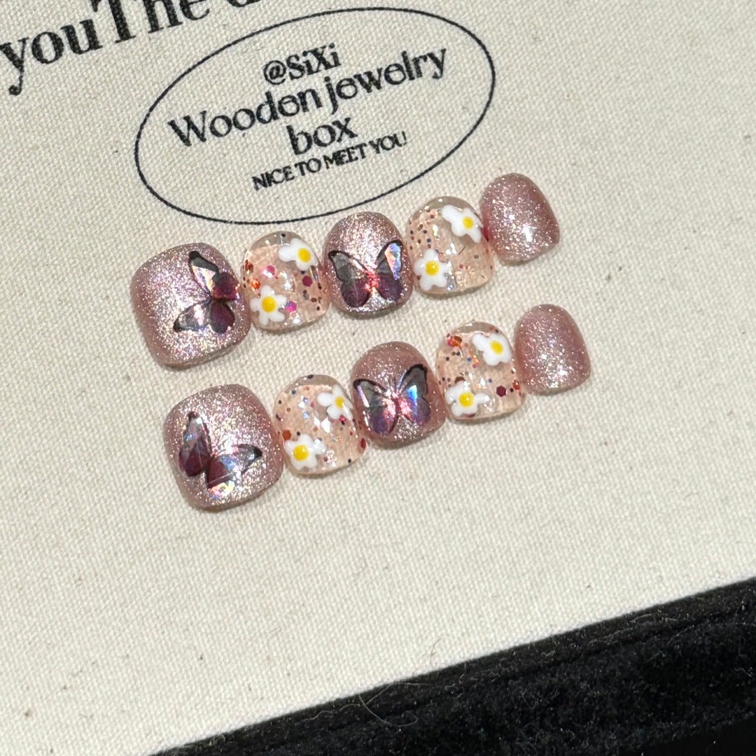 Pastel - Colored Fairy - Core Style Party Wearable Nail Art Children's nails