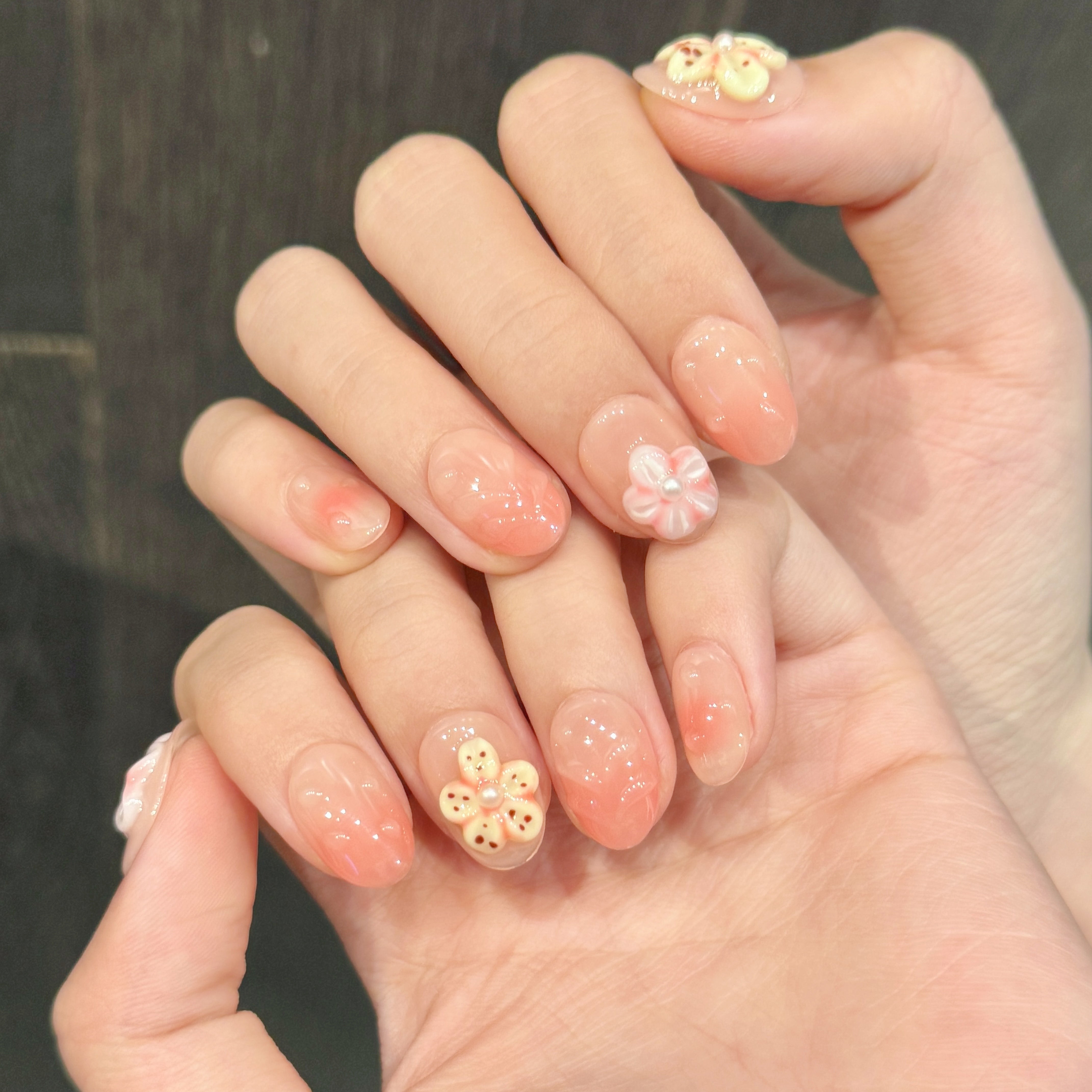 Pastel Sweet Style Daily Wear Press - On Nails