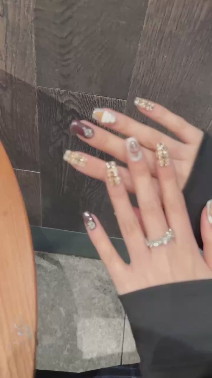 Beige Sweet Style Daily Wearable Nail Stickers
