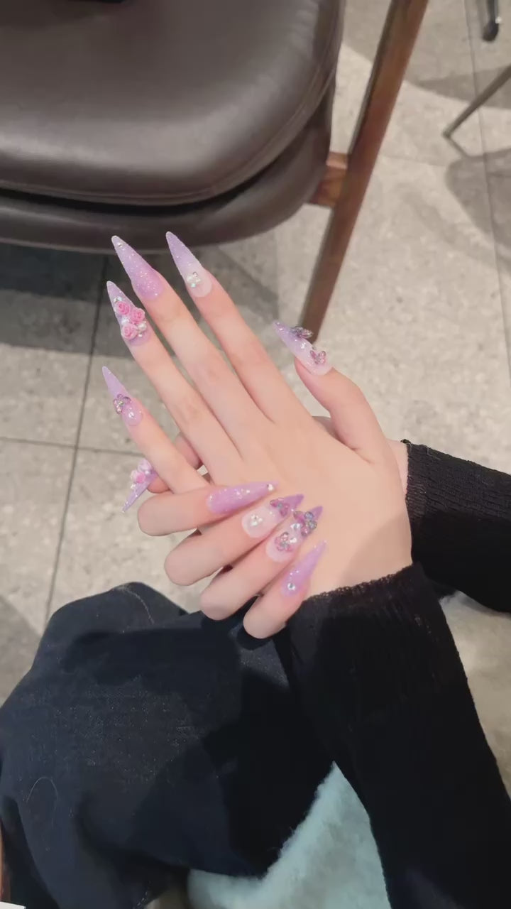 Light Purple Fairy - Style Party Wearable Nail Art