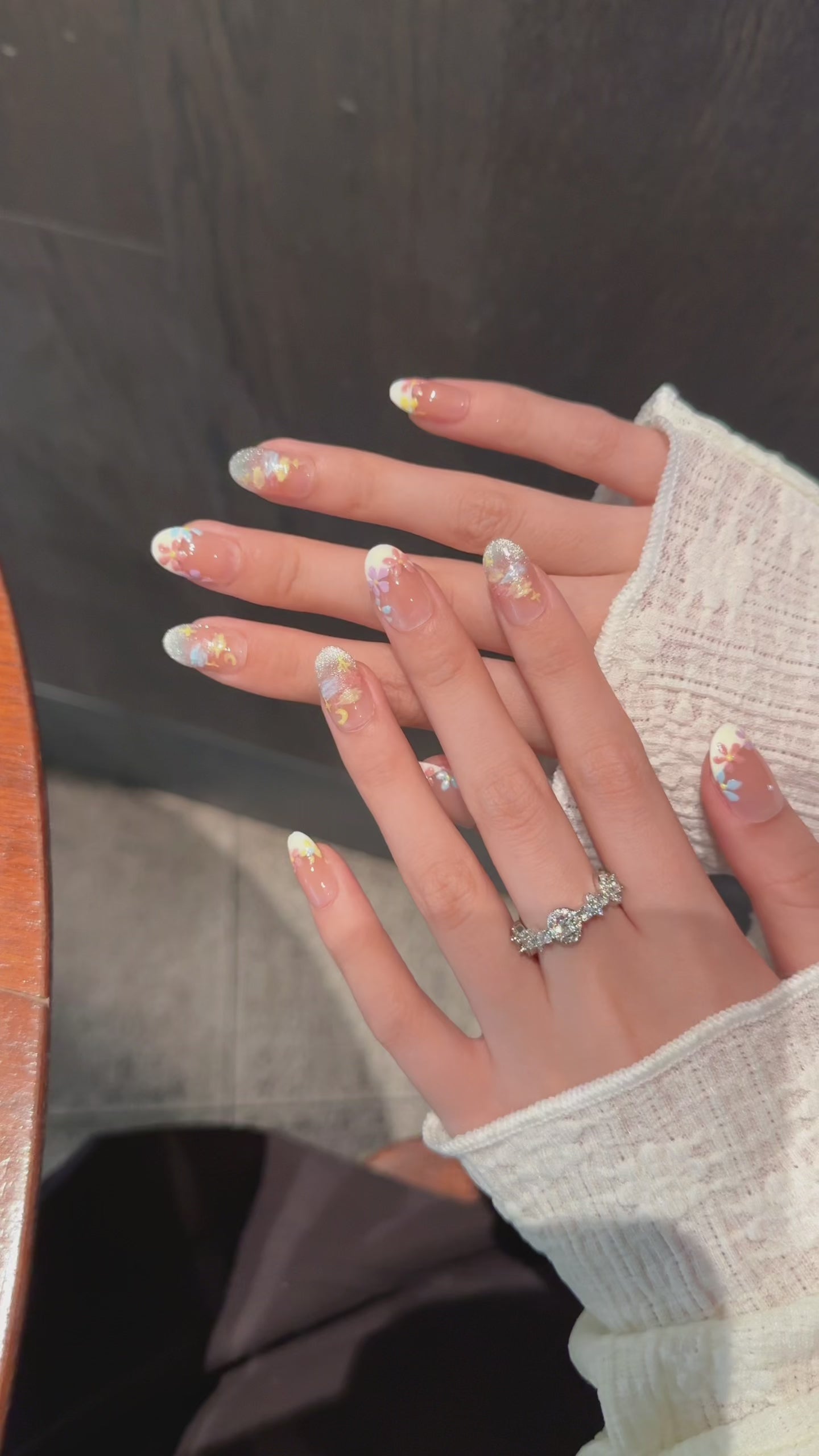 French-style pastel color cute style daily accessory nail stickers