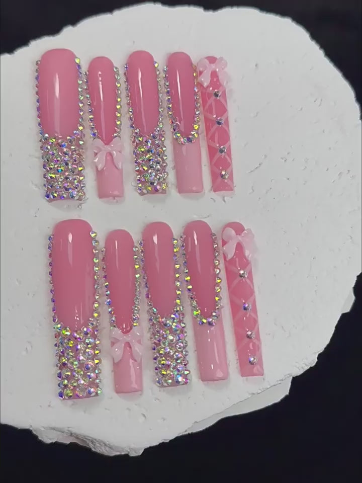 Pink Sweet Party Wearable Nail Art